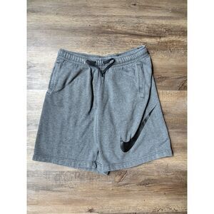 Nike Grey Big Swoosh Sweat Shorts